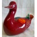 POOLE POTTERY LIVING GLAZE - RED DELPHIS DUCK (B)